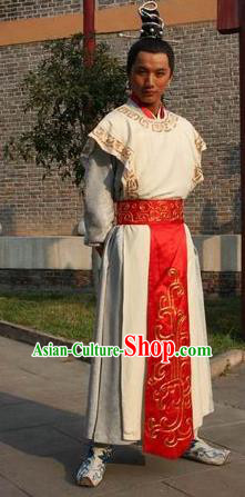 Chinese Ancient Novel Journey to the West White Dragon Horse Costume for Men