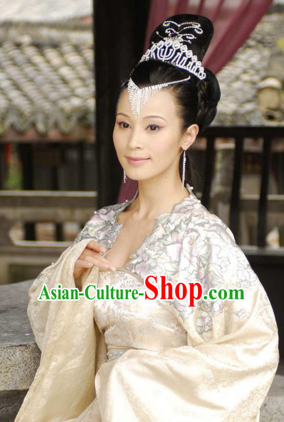 Chinese Ancient Novel Journey to the West Girl Country Queen Embroidered Costume for Women