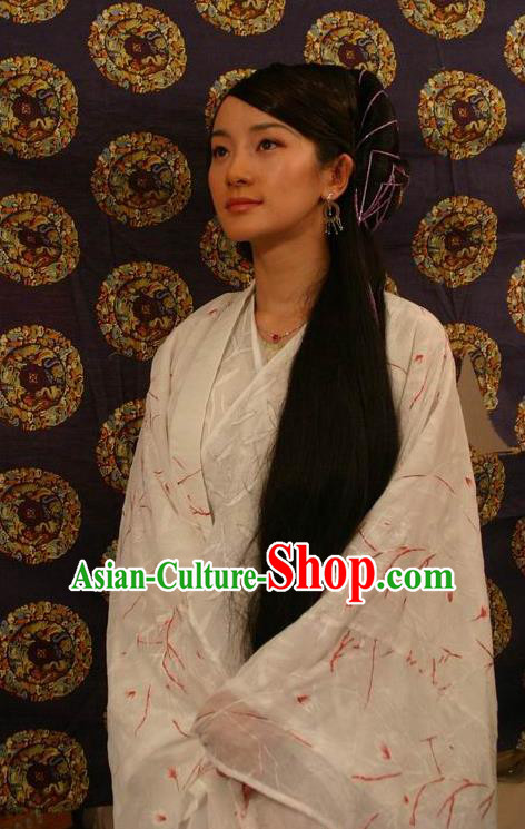 Chinese Ancient Ming Dynasty Imperial Consort of Emperor Zhengde Dress Embroidered Replica Costume for Women