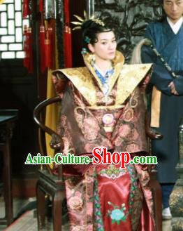 Ancient Chinese Ming Dynasty Queen Embroidered Historical Costume Palace Lady Replica Costume for Women