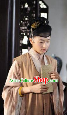 Chinese Ancient Ming Dynasty Courtesan Liu Rushi Historical Costume Official Mistress Dress for Women