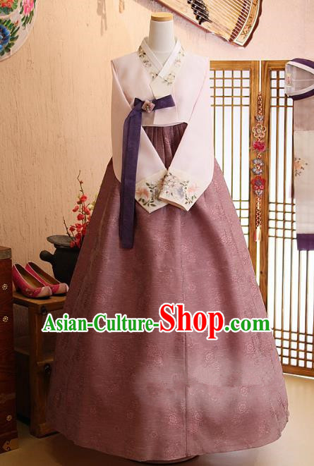 Korean Traditional Hanbok Bride Dress Ancient Formal Occasions Fashion Apparel Costumes for Women