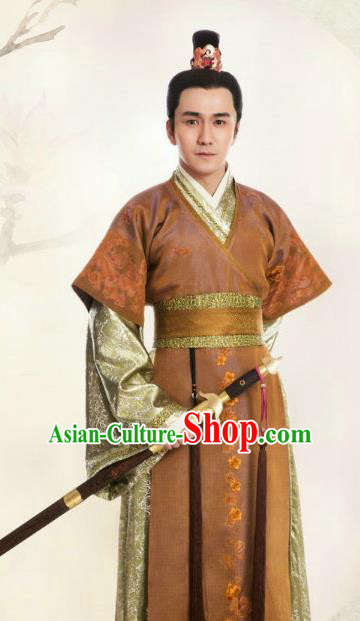 Chinese Ming Dynasty Royal Prince Clothing Ancient Nobility Childe Replica Costume for Men