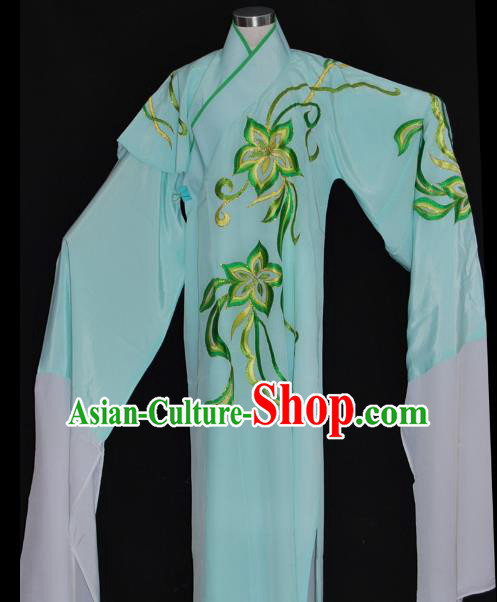 China Traditional Beijing Opera Costume Gifted Scholar Green Robe Chinese Peking Opera Clothing