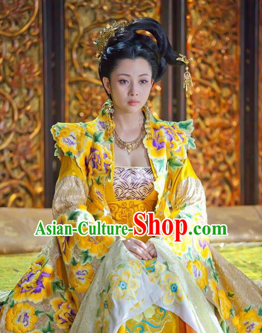 Chinese Song Dynasty Imperial Consort Embroidered Dress Ancient Lady Huarui Replica Costume for Women
