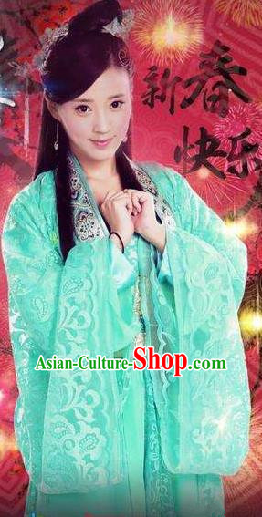 Chinese Ancient Ming Dynasty Royal Princess Embroidered Dress Replica Costume for Women