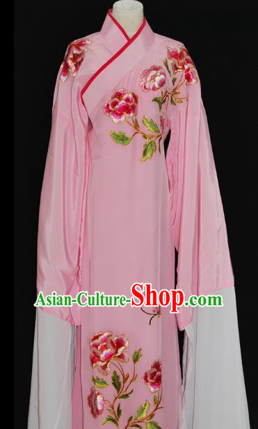 China Traditional Beijing Opera Niche Embroidered Pink Robe Chinese Peking Opera Scholar Costume