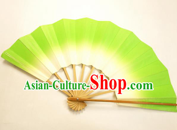 Asian Japanese Dance Green Fans Folding Fan Traditional Fans for Women