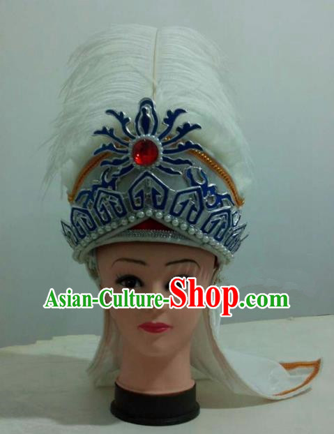 China Traditional Beijing Opera Princess Hair Accessories Chinese Peking Opera Niche Hats for Men