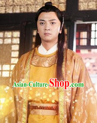 Traditional Chinese Tang Dynasty Prince Swordsman Replica Costume for Men