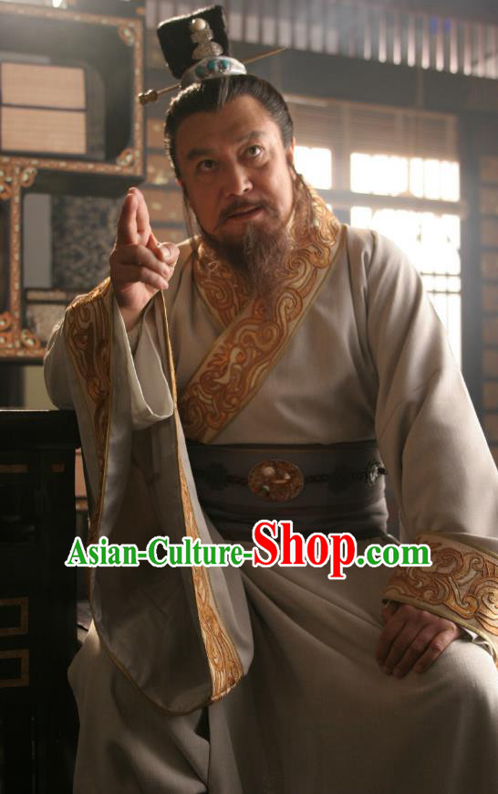 Chinese Ancient Emperor Yang of Sui Dynasty Yang Guang Replica Costume for Men