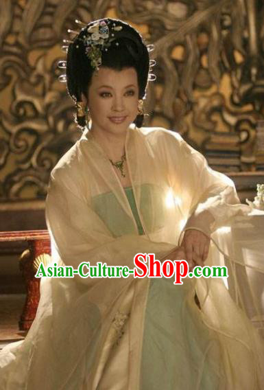 Ancient Chinese Tang Dynasty Queen Wu Meiniang Hanfu Dress Replica Costume for Women