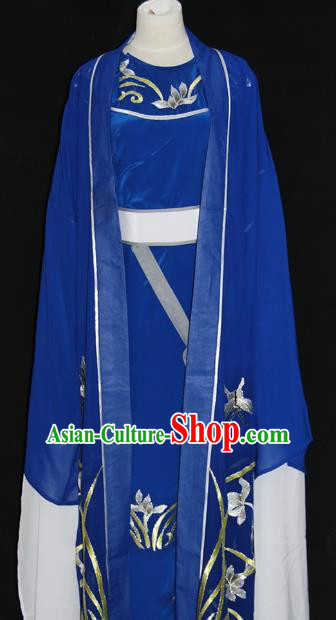 Traditional Chinese Beijing Opera Royalblue Costume Peking Opera Niche Clothing for Adults
