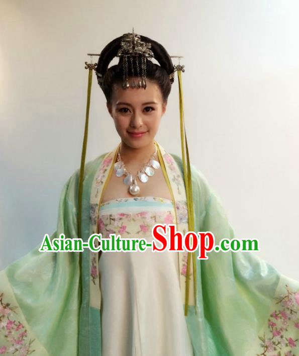 Chinese Ancient Tang Dynasty Aristocratic Lady Hanfu Dress Princess Historical Costume for Women