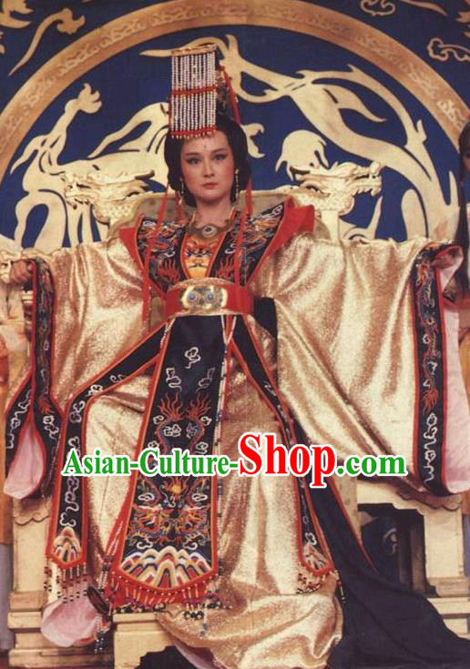 Chinese Ancient Tang Dynasty Empress Wu Zetian Dress Queen Wu Meiniang Historical Costume for Women