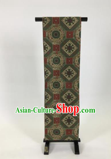 Japanese Traditional Kimono Brown Belts Courtesan Brocade Waist Accessories Ancient Yukata Waistband for Women