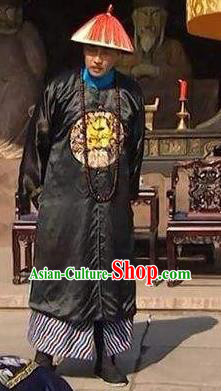 Chinese Traditional Historical Costume China Qing Dynasty Prince Yong Embroidered Clothing