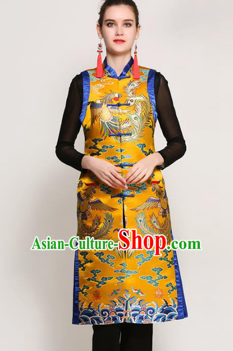Chinese National Costume Tang Suit Qipao Coats Traditional Embroidered Peony Vests for Women