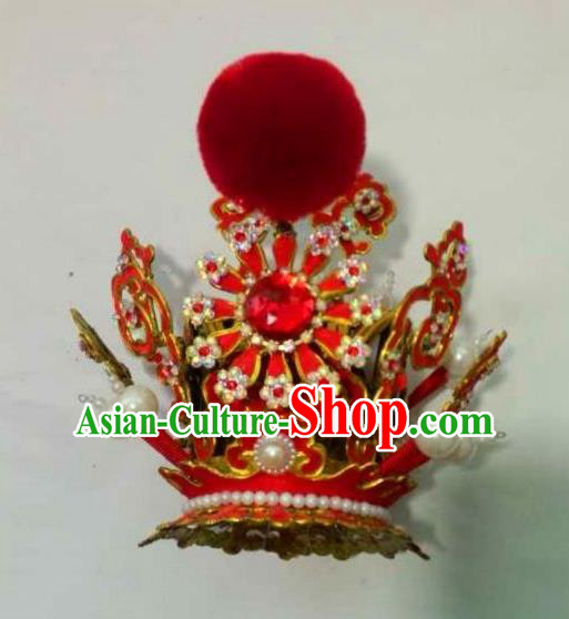 Traditional Chinese Beijing Opera Niche Hairdo Crown Hair Accessories Peking Opera Headwear