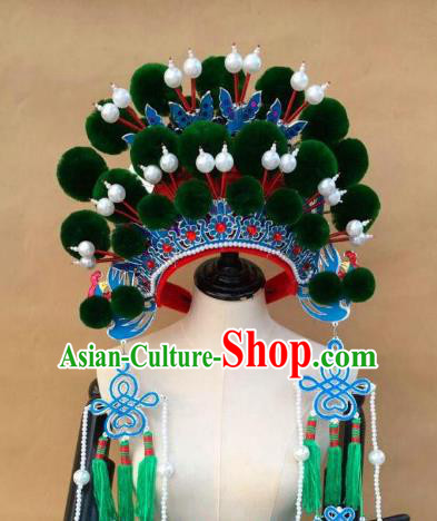 Traditional Chinese Beijing Opera Phoenix Coronet Hair Accessories Peking Opera Actress Hats Headwear
