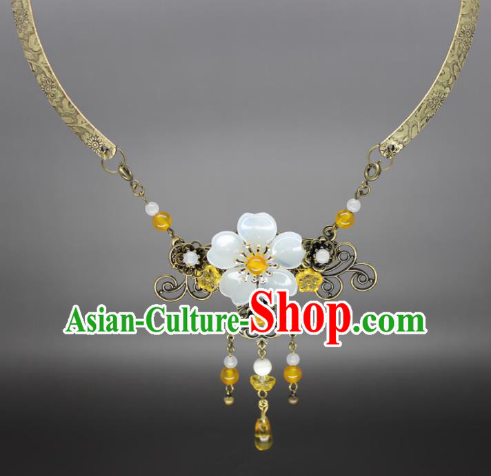 Chinese Ancient Handmade Accessories Necklace Hanfu Necklet for Women