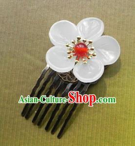 Chinese Ancient Handmade Hair Accessories Hairpins Classical Hanfu Flowers Hair Comb for Women