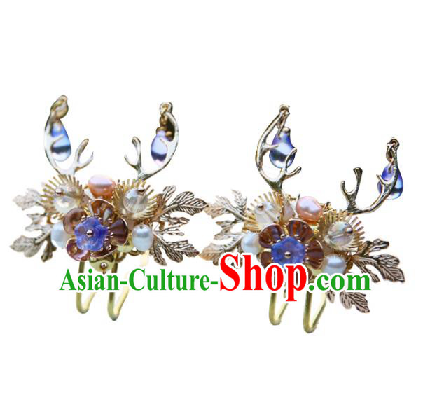 Chinese Ancient Handmade Hanfu Hairpins Palace Lady Hair Accessories for Women