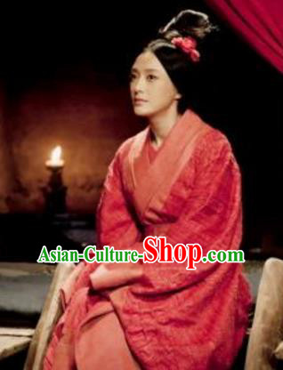 Chinese Eastern Han Dynasty Empress Lv Zhi Hanfu Dress Ancient Queen Lv Replica Costume for Women