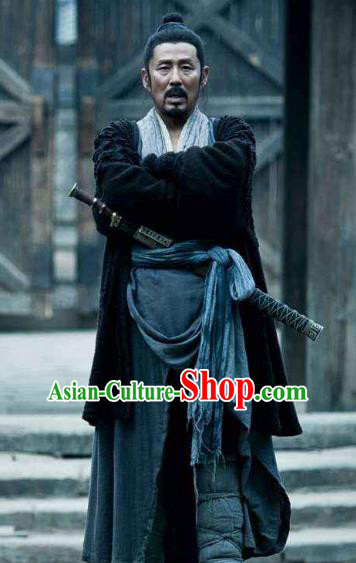 Ancient Chinese Han Dynasty Peasant Uprising Leader Liu Bang Historical Costume for Men