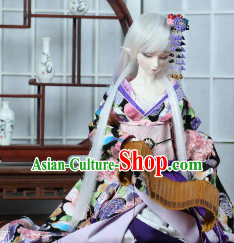 Traditional Asian Japan Costume Japanese Courtesan Kimono Fashion Apparel Vibration Sleeve Kimono for Women