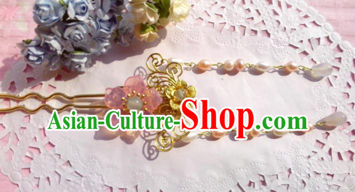 Traditional Chinese Ancient Hair Accessories Flowers Hairpins Hair Jewellery Headwear for Women
