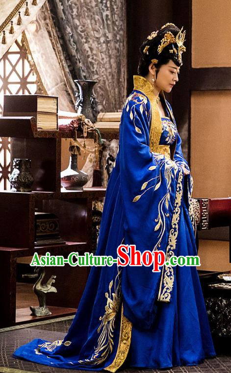 Nirvana in Fire Chinese Ancient Northern and Southern Dynasties Queen Hanfu Dress Replica Costume for Women