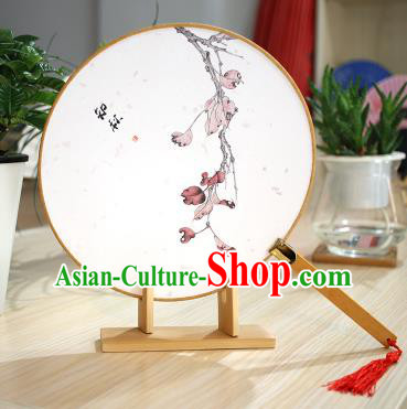 Chinese Traditional Round Fans Handmade Printing Circular Fan China Ancient Palace Fans