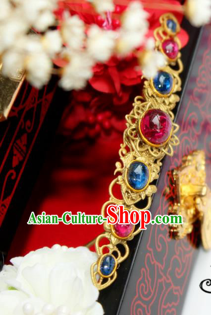 Chinese Handmade Classical Hair Accessories Wedding Crystal Hairpins Hanfu Hairpin for Women