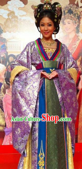 Chinese Ancient Tang Dynasty Princess Yongmu Dress Embroidered Replica Costume for Women