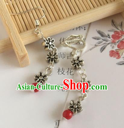 Traditional Chinese Ancient Jewelry Accessories Flowers Earrings for Women