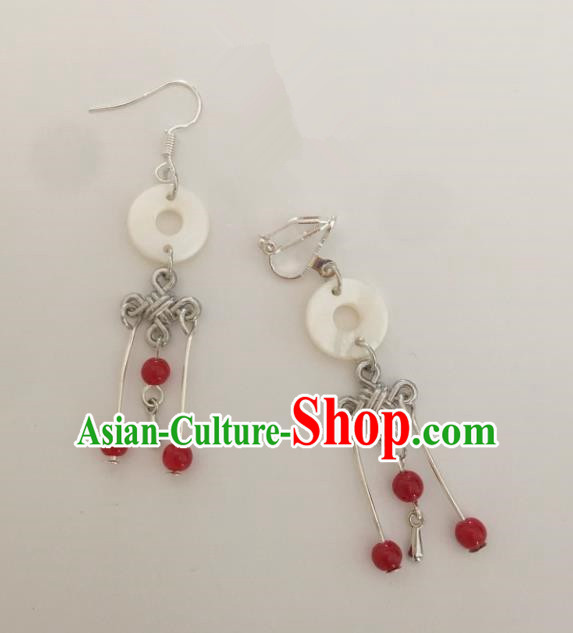 Traditional Chinese Ancient Jewelry Accessories Jade Earrings for Women