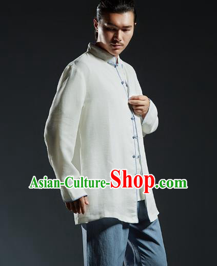 Chinese Kung Fu Costume Plated Buttons Shirts Martial Arts Gongfu Wushu Tang SuitsTai Chi Clothing for Men