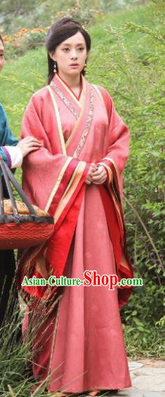 Traditional Chinese Ancient Chu Kingdom Princess Mi Yue Hanfu Dress Embroidered Replica Costume for Women