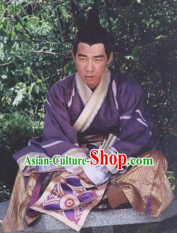 Ancient Chinese Tang Dynasty Emperor Replica Costume for Men