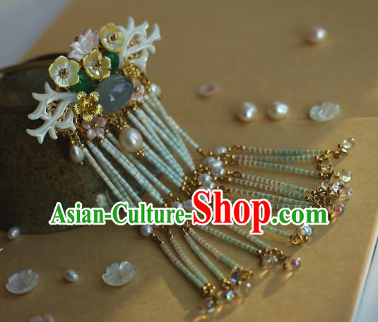 Traditional Chinese Ancient Long Tassel Hair Stick Classical Hair Accessories Handmade Hairpins for Women