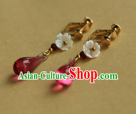 Traditional Chinese Ancient Handmade Earrings Hanfu Eardrop for Women