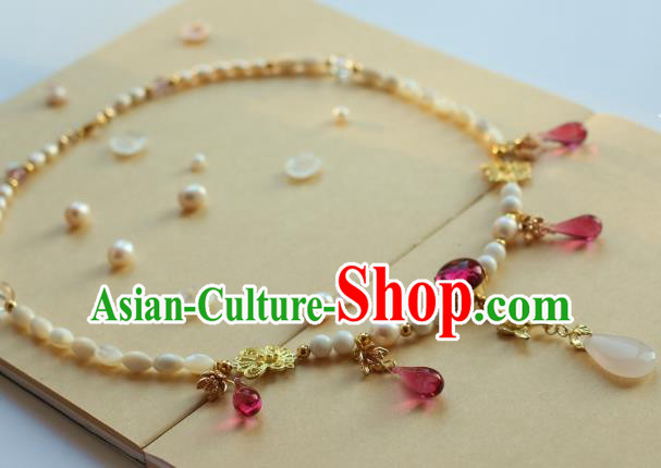 Traditional Chinese Ancient Handmade Necklace Hanfu Necklet for Women