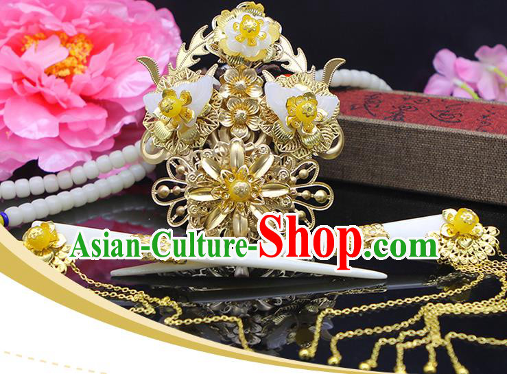 Chinese Ancient Hair Accessories Phoenix Coronet Hairpins Traditional Palace Lady Headwear for Women