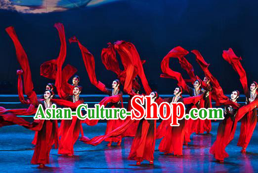 Traditional Chinese Classical Dance Costume, China Stage Performance Dress Beijing Opera Clothing for Women