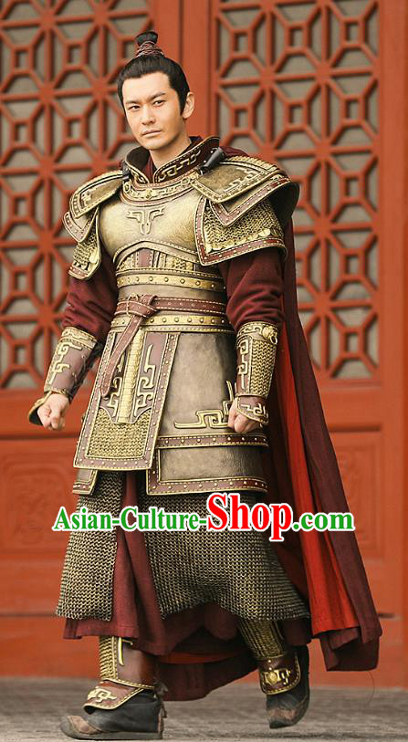 Nirvana in Fire II Chinese Ancient Southern and Northern Dynasties General Armour Swordsman Xiao Pingzhang Historical Costumes for Men