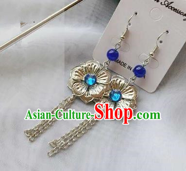 Chinese Traditional Ancient Accessories Classical Earrings Hanfu Eardrop for Women