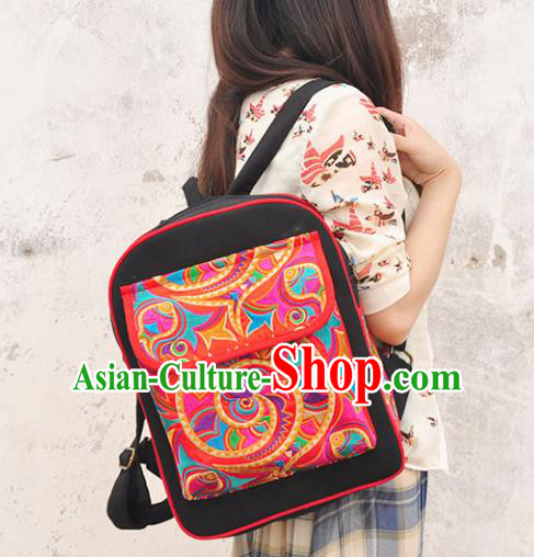 Chinese Traditional Embroidery Craft Embroidered Backpack Bags Handmade Handbag for Women