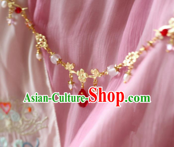 Chinese Traditional Ancient Hair Accessories Classical Eyebrows Pendant Hanfu Hairpins for Women