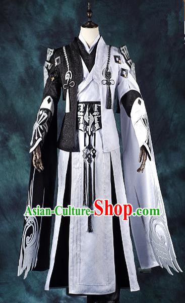 China Ancient Cosplay Swordsman Costumes Chinese Traditional Knight-errant Clothing for Men